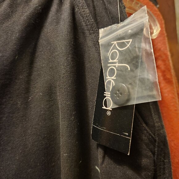 Rafaella Womens Black Drawstring Waist Cargo Pants Size 8 New With Tags - Picture 5 of 7